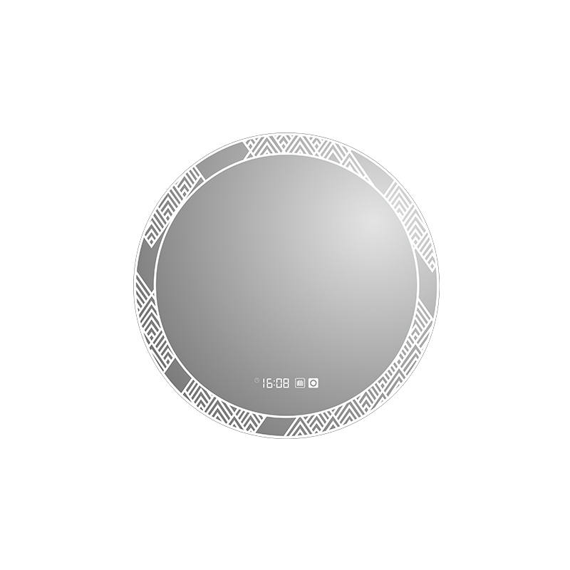 Mosmile Round Wall Touch Anti-fog Bathroom Mirror with LED Light