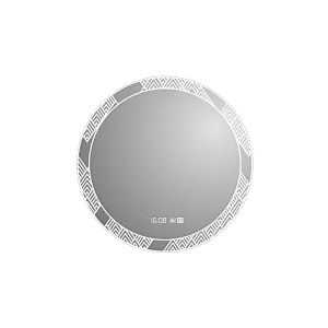 Mosmile Round Wall Touch Anti-fog Bathroom Mirror with LED Light