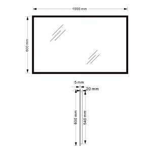Mosmile Hotel Wall Framed Weather LED Bathroom Mirror