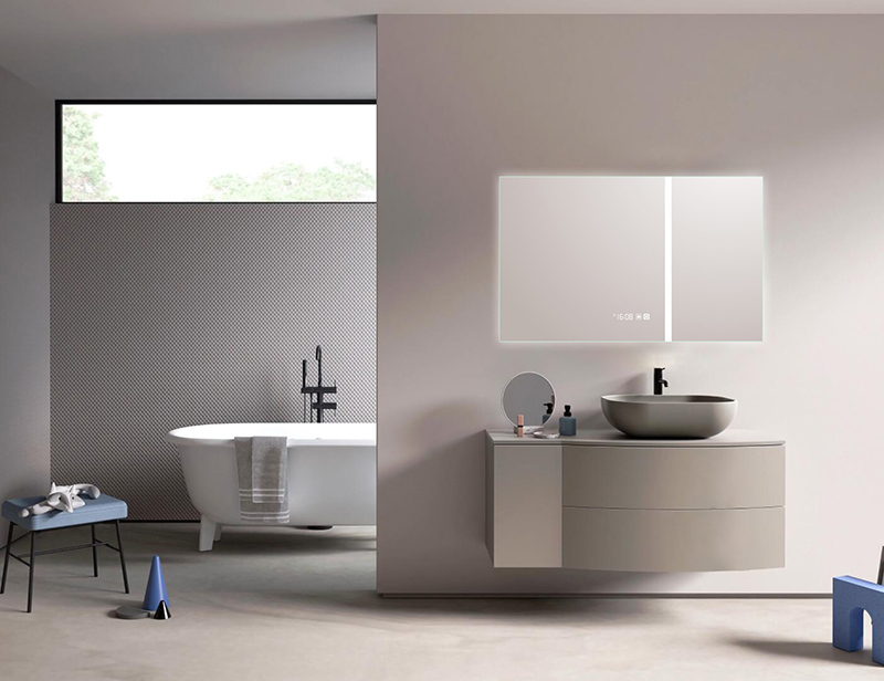 Mosmile Hotel Defogging Wall Home LED Backlit Bathroom Mirror