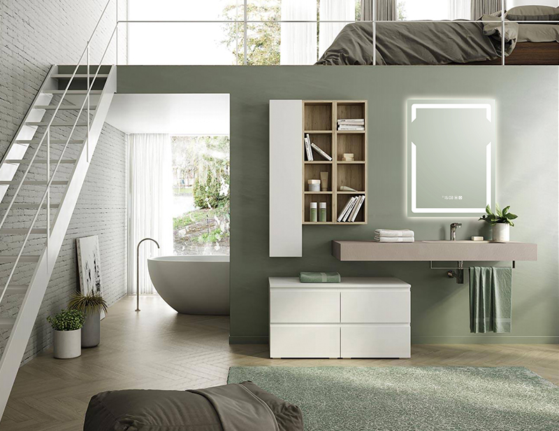 Mosmile Frameless Fog Resistant Bathroom Illuminated Mirror