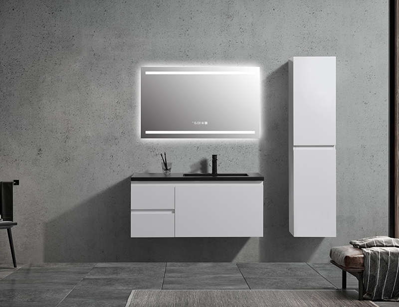 Mosmile Elegant Hotel Rectangle Defogging Wall LED Bathroom Mirror