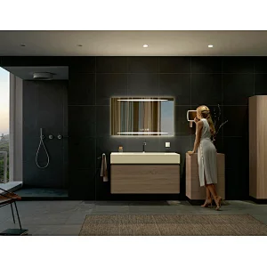 Mosmile Modern Wall Rectangle LED Lights Anti-fog Bathroom Mirror