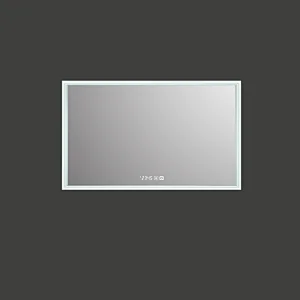 Mosmile Wall Hanging Hotel Framed Anti-fog Bathroom Mirror with LED