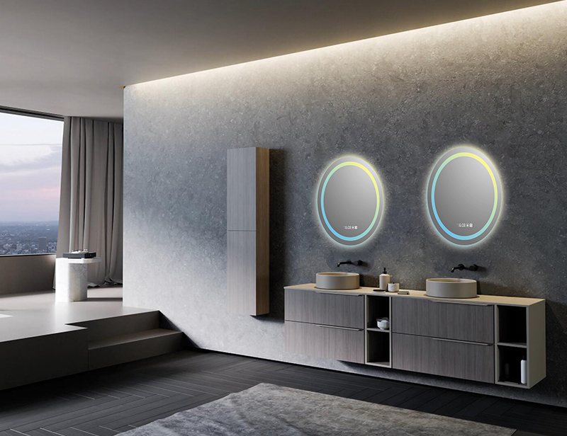 Mosmile Hotel Defogging Oval LED Backlit Bathroom Mirror