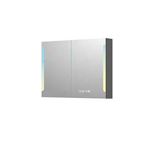 Mosmile Elegant Wall Framless LED Bathroom Mirror Cabinet