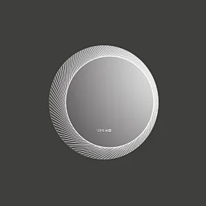 Mosmile Hotel Round Defogging Wall LED Bathroom Mirror