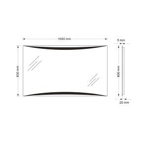 Mosmile Modern Rectangle TV LED Illuminated Anti-fog Bathroom Mirror