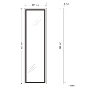 Mosmile Wall  Full-length Touch Switch LED Bathroom Mirror