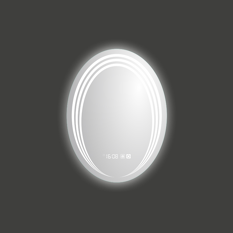 Mosmile Wall Oval LED Light Frameless Bathroom Mirror