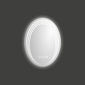 Mosmile Wall Oval LED Light Frameless Bathroom Mirror