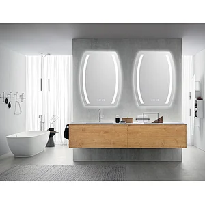 Mosmile Modern Wall LED Backlit Light Anti-fog Bathroom Mirror