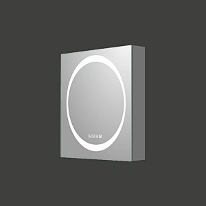 Mosmile Frameless LED Lights Bathroom Mirror Cabinet