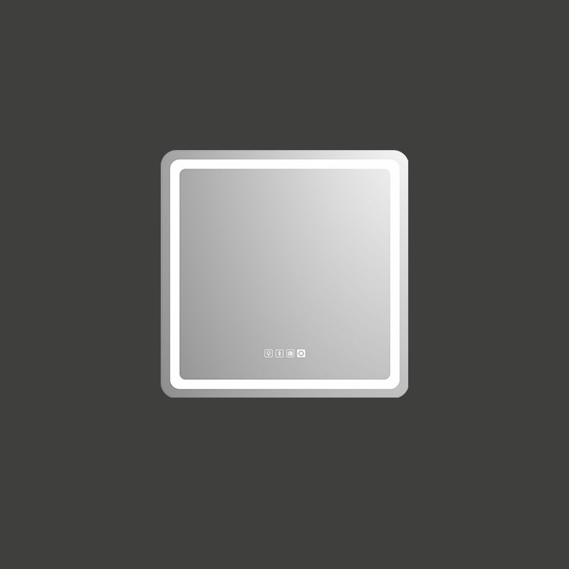Mosmile Hotel Square LED Wall Hanging Anti-fog Bathroom Mirror