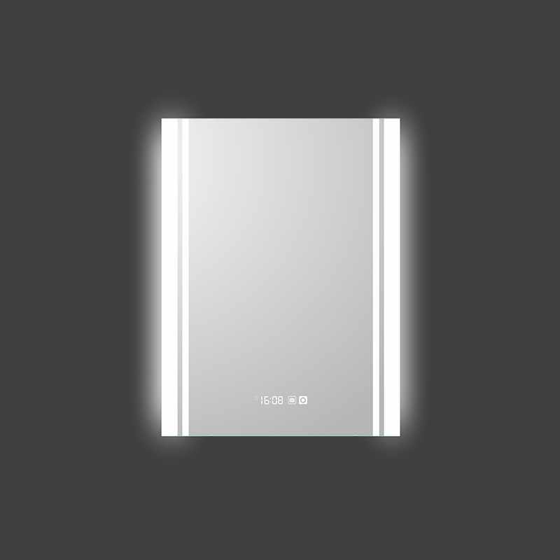 Mosmile Hotel Time Display Wall LED Anti-fog Bathroom Mirror