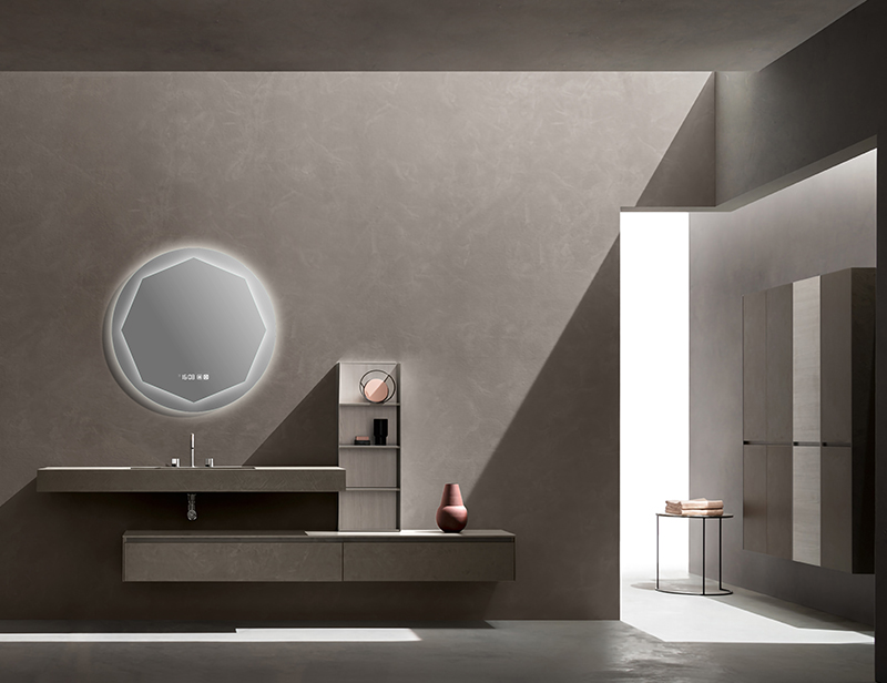 Mosmile Cheap Fog Resistant LED Round Bathroom Illuminated Mirror