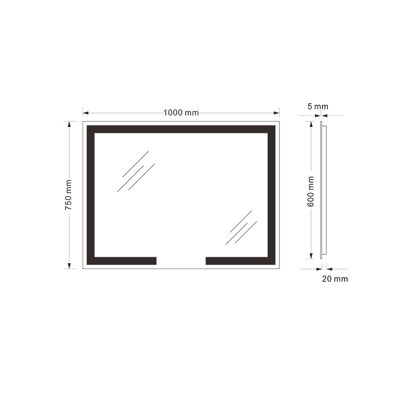 Mosmile Wall LED Lighted Bluetooth Bathroom Mirror