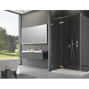 Mosmile Rectangle 3 Door LED Lightng Bathroom Mirror Cabinet