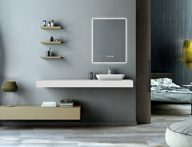 Mosmile Illuminated Anti-fog LED Frame Bathroom Mirror