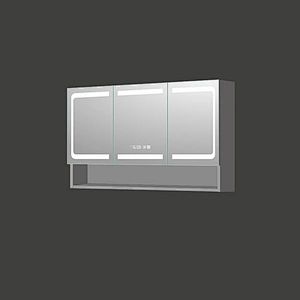 Mosmile Wall Hanging Frameless LED Light Bathroom Mirror Cabinet