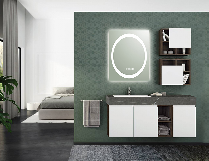 Mosmile Hotel Wall Hanging Touch LED Light Bathroom Mirror