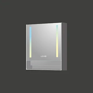Mosmile Hotel Storage LED Dimming Bathroom Mirror Cabinet