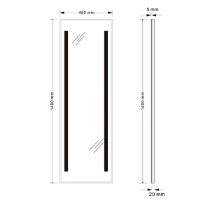 Mosmile Wall Hanging Framed Bluetooth LED Salon Mirror