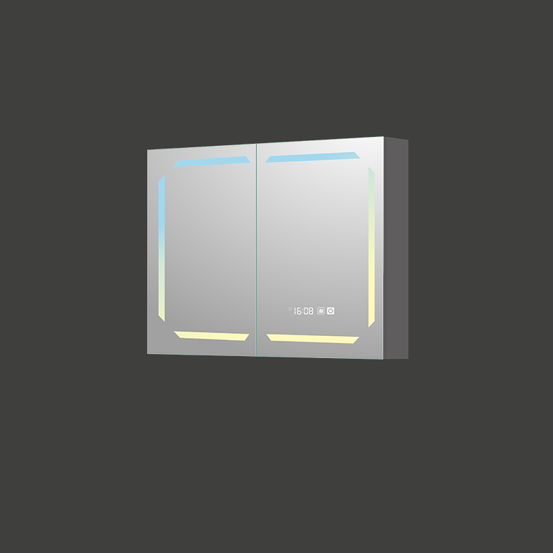 Mosmile Home LED Illuminated Rectangle Bathroom Mirror Cabinet
