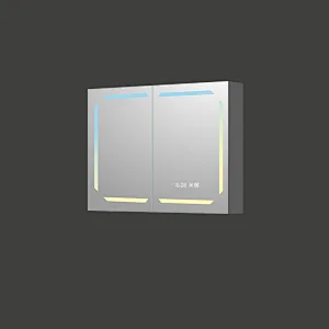 Mosmile Home LED Illuminated Rectangle Bathroom Mirror Cabinet