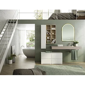Mosmile Wall LED Anti-fog Framed Live Room Bathroom Mirror