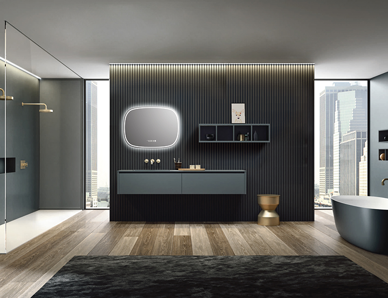 Mosmile Hotel Anti-fog LED Frameless Bathroom Mirror