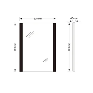 Mosmile Best LED Light Bathroom Illuminated Mirror with Anti-fog
