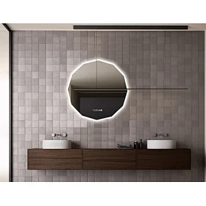 Mosmile Home Anti-fog LED Lighted Bathroom Illuminated  Mirror
