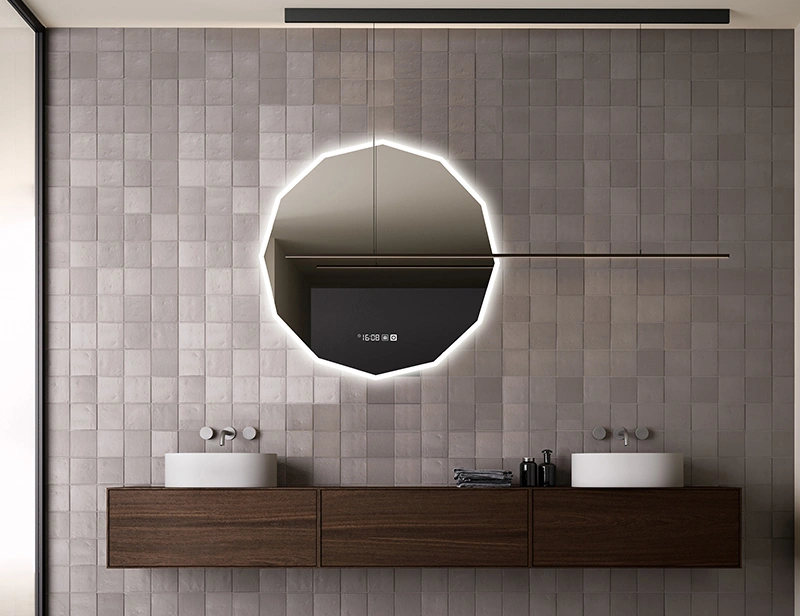 Mosmile Home Anti-fog LED Lighted Bathroom Illuminated  Mirror