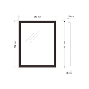 Mosmile Rectangle Wall Anti-fog LED Backlit Light Bathroom Mirror
