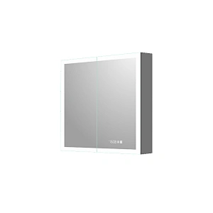 Mosmile Hotel 2 Doors LED Bathroom Mirror Cabinet