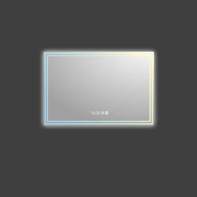 Mosmile Hotel Wall Rectangle Anti-fog Bathroom Mirror with LED Light