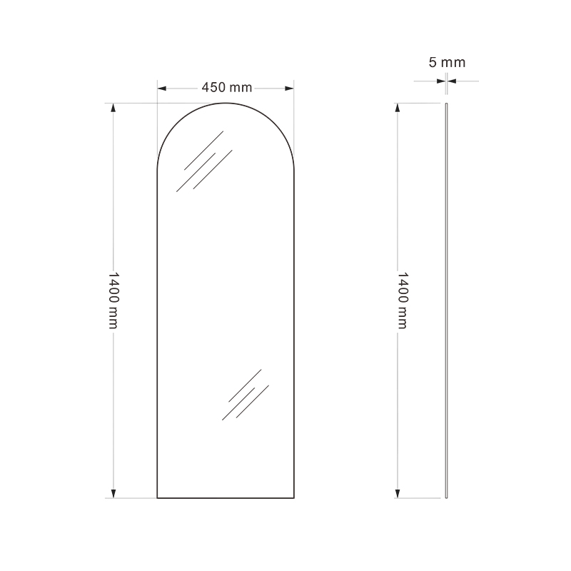 Mosmile Cheap Full-length Bathroom Mirror without LED