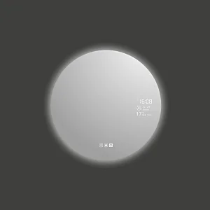 Mosmile Hotel Frameless Round Weather LED Bathroom Mirror