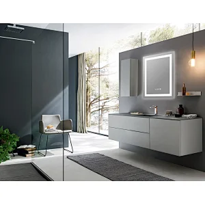 Mosmile Hotel Frameless Anti-fog LED Rectangle Bathroom Mirror