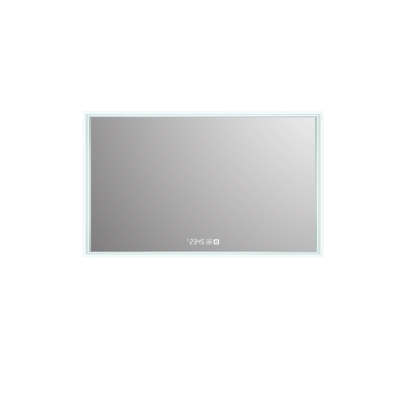 Mosmile Wall Hanging Hotel Framed Anti-fog Bathroom Mirror with LED