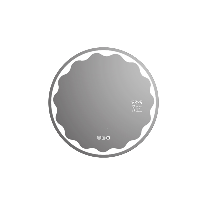 Mosmile 800mm Wall Hotel LED Round Weather Bathroom Mirror