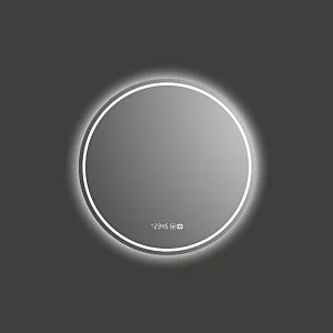 Mosmile Wall Hotel Anti-fog Round Bathroom Mirror with LED Backlit Light