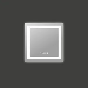 Mosmile Customized Wall Anti-fog Square LED Backlit Bathroom Mirror