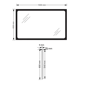 Mosmile Fog Resistant LED Illuminated Bathroom Mirror