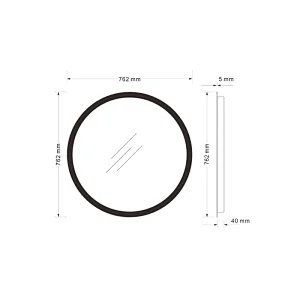 Mosmile Anti-fog Dimming Framed LED Bathroom Mirror