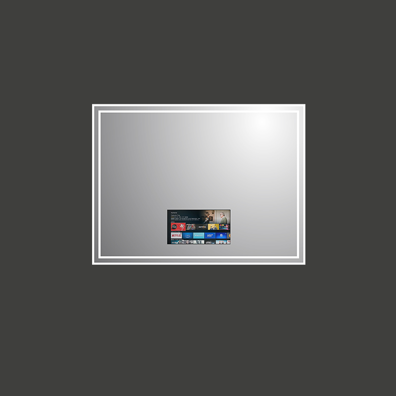 Mosmile Modern Rectangle LED Illuminated Anti-fog TV Bathroom Mirror