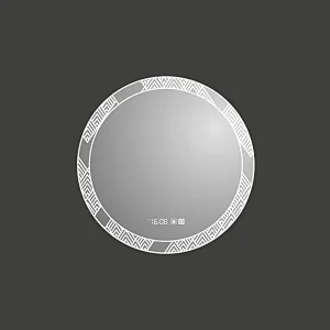 Mosmile Round Wall Touch Anti-fog Bathroom Mirror with LED Light