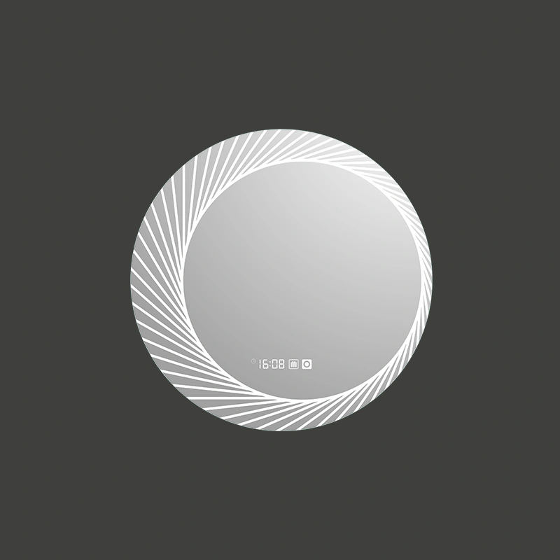 Mosmile Round Fog Resistant LED Bathroom Illuminated Mirror