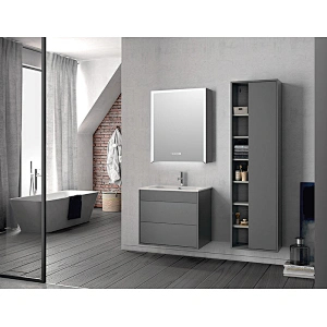 Mosmile Hotel LED Lighted Wall Bathroom Mirror Cabinet